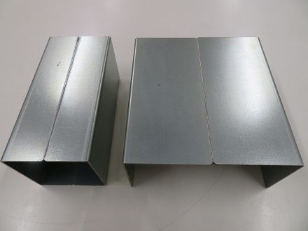 ZAM鋼板1.6tの溶接サンプル