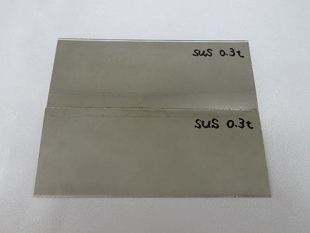 極薄板ファイバーレーザー溶接サンプル写真